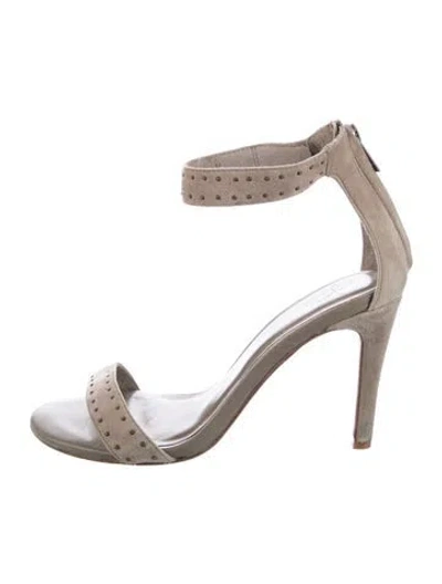 Pre-owned Joie Suede Sandals In Gray