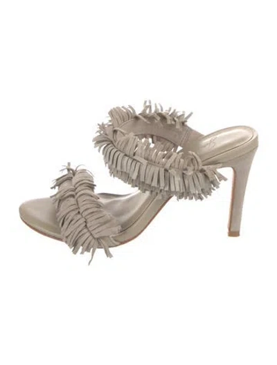 Pre-owned Joie Suede Sandals In Neutral