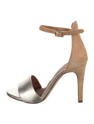 Pre-owned Joie Suede Sandals In Red
