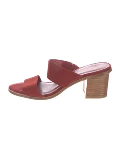 Pre-owned Joie Suede Slides In Pink