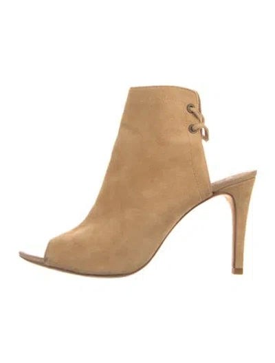 Pre-owned Joie Suede Slingback Sandals In Brown