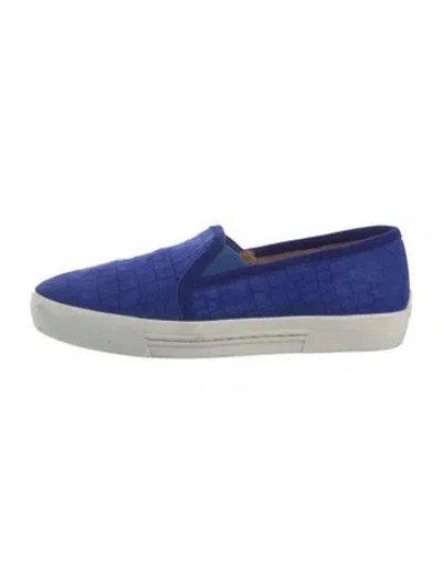 Pre-owned Joie Suede Sneakers In Blue