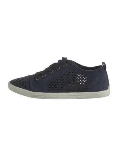 Pre-owned Joie Suede Sneakers In Blue