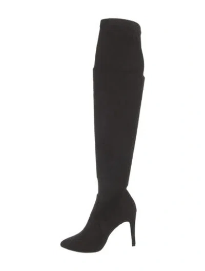 Pre-owned Joie Suede Sock Boots In Black