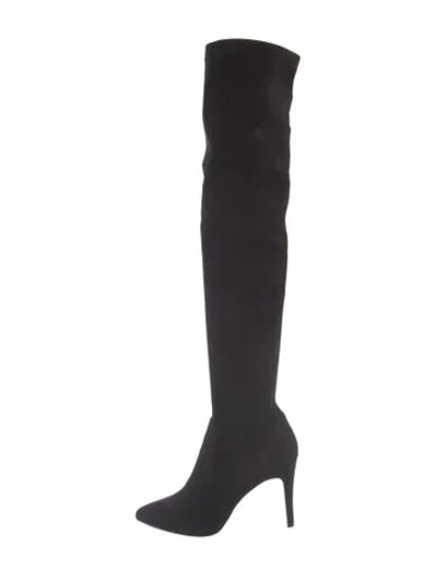 Pre-owned Joie Suede Sock Boots In Black