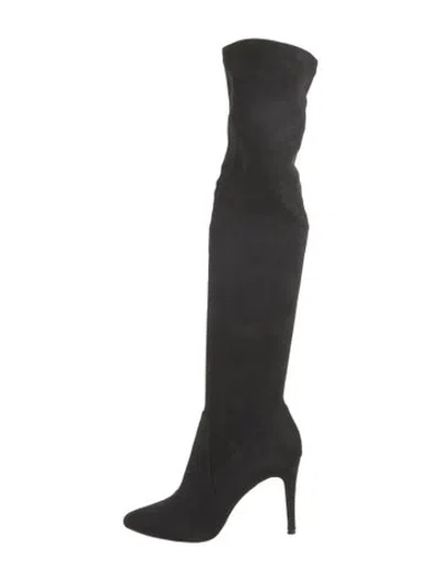 Pre-owned Joie Suede Sock Boots In Black