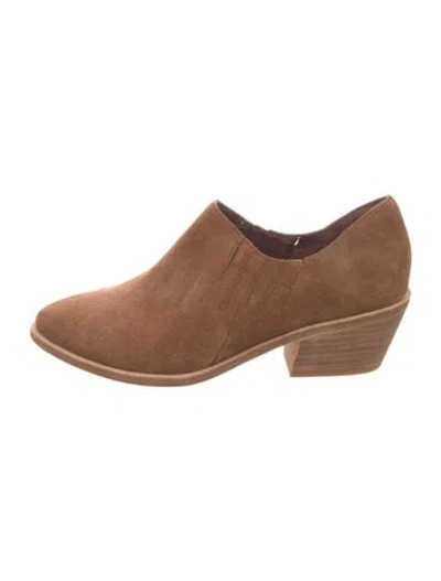 Pre-owned Joie Suede Western Boots In Brown