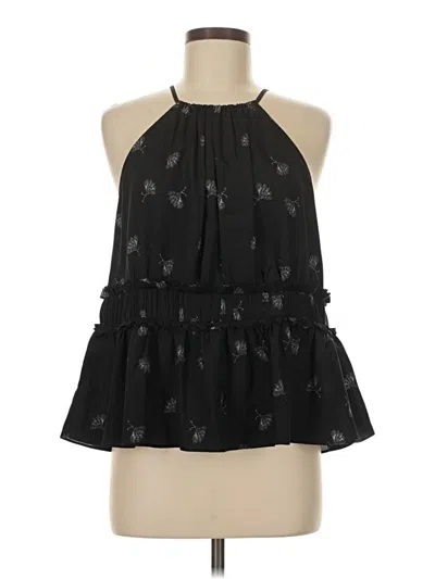 Pre-owned Joie Tank Top Black Halter Neckline Tops