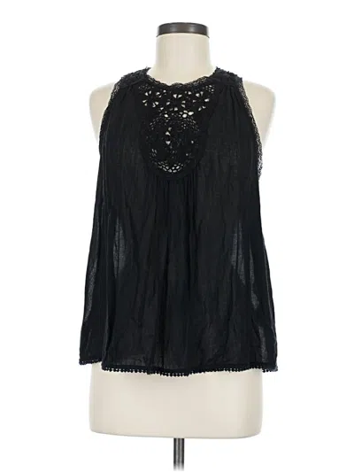 Pre-owned Joie Tank Top Black Halter Neckline Tops