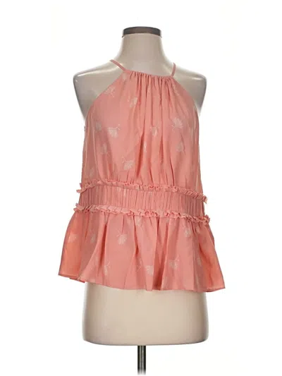 Pre-owned Joie Tank Top Orange Halter Neckline Tops