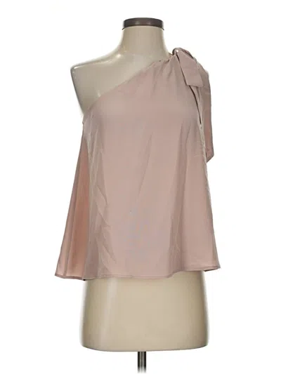 Pre-owned Joie Tank Top Tan One Shoulder Neckline Tops In Brown