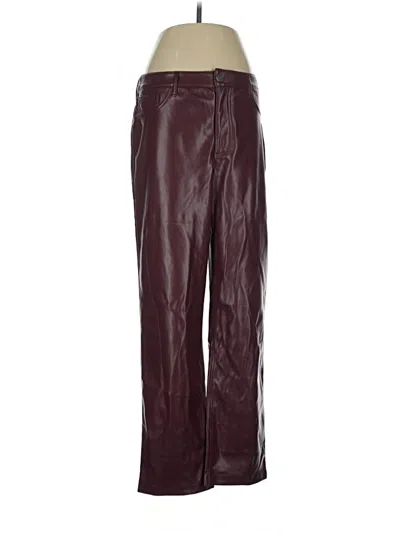 Pre-owned Joie Track Pants In Burgundy
