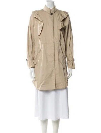 Pre-owned Joie Trench Coat In Neutral