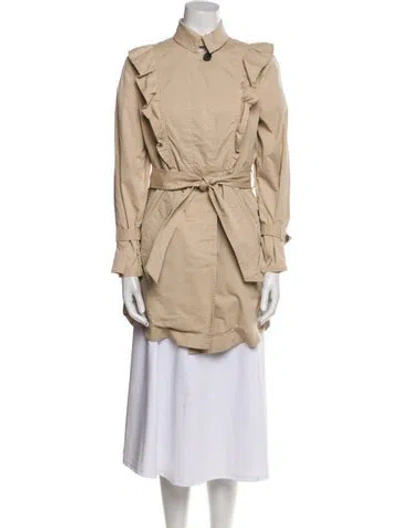 Pre-owned Joie Trench Coat In Neutral
