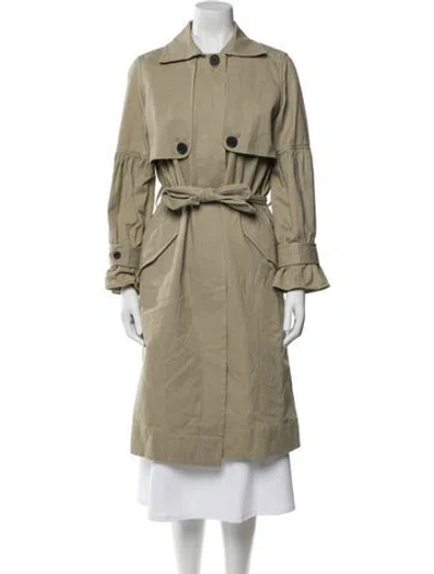 Pre-owned Joie Trench Coat In Neutral