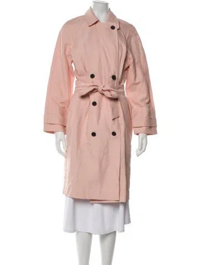 Pre-owned Joie Trench Coat In Pink