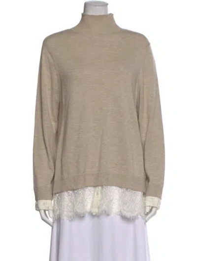 Pre-owned Joie Turtleneck Sweater In Neutral