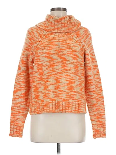 Pre-owned Joie Turtleneck Sweater In Orange