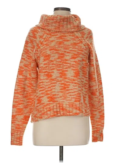 Pre-owned Joie Turtleneck Sweater In Orange