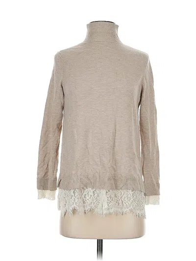 Pre-owned Joie Turtleneck Sweater In Tan