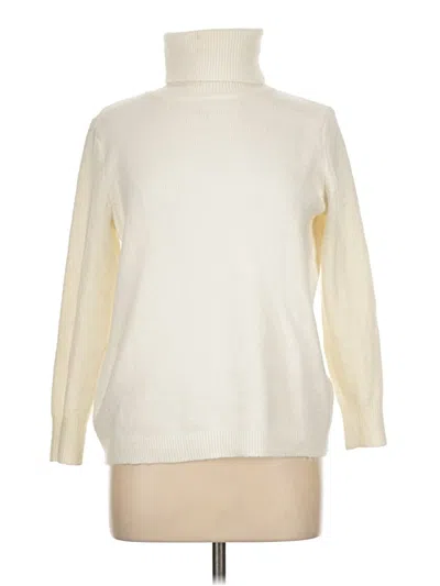 Pre-owned Joie Turtleneck Sweater In White