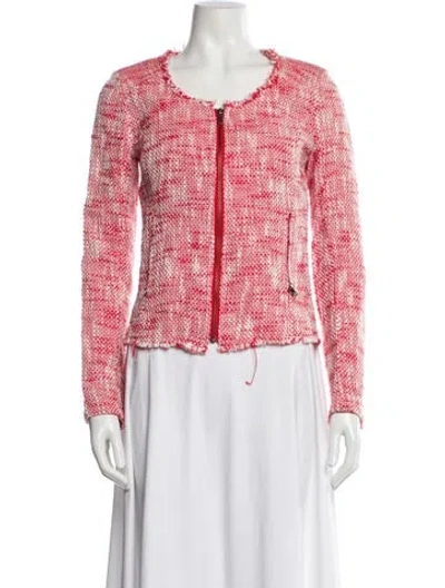 Pre-owned Joie Tweed Pattern Evening Jacket In Multi