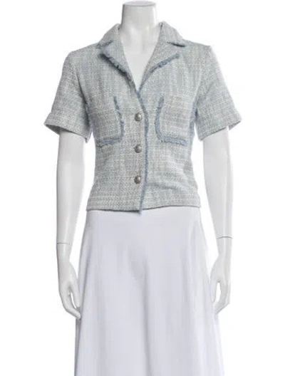 Pre-owned Joie Tweed Pattern Jacket In Multi