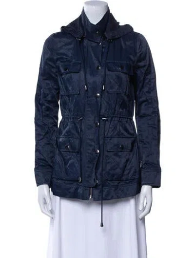 Pre-owned Joie Utility Jacket In Blue