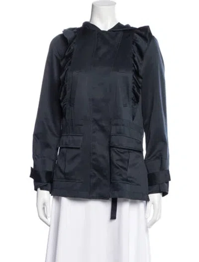 Pre-owned Joie Utility Jacket In Blue