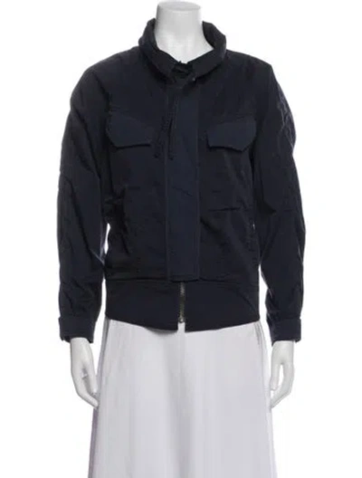 Pre-owned Joie Utility Jacket In Blue