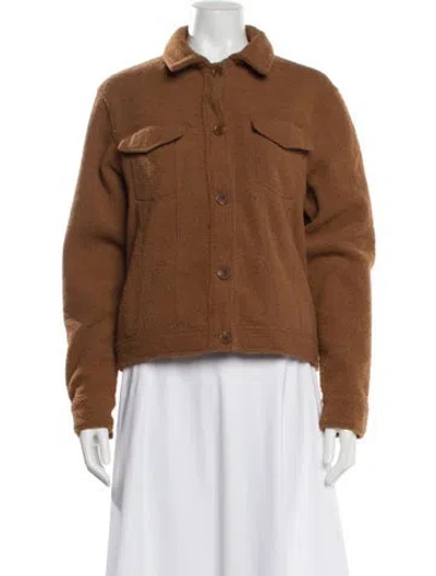 Pre-owned Joie Utility Jacket In Brown