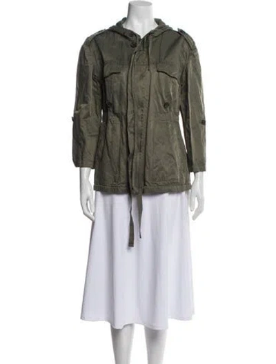 Pre-owned Joie Utility Jacket In Gray