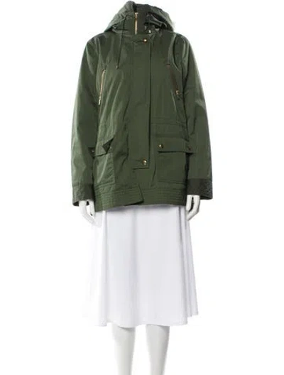 Pre-owned Joie Utility Jacket In Green