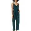 Joie Vernet Silk Jumpsuit In Ponderosa Pine Blue In Green