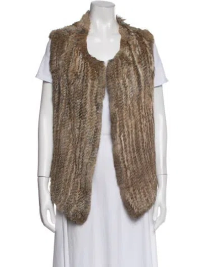 Pre-owned Joie Vest In Brown