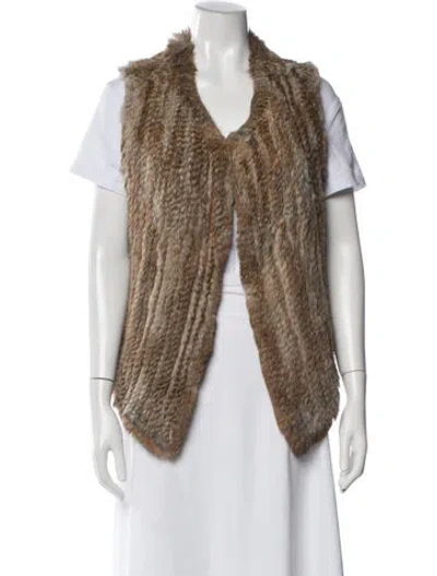 Pre-owned Joie Vest In Brown