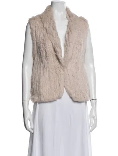 Pre-owned Joie Vest In Neutrals/pink