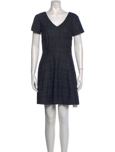 Pre-owned Joie Virgin Wool Mini Dress In Black
