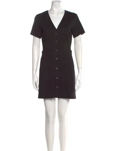 Pre-owned Joie V-neck Mini Dress In Multi