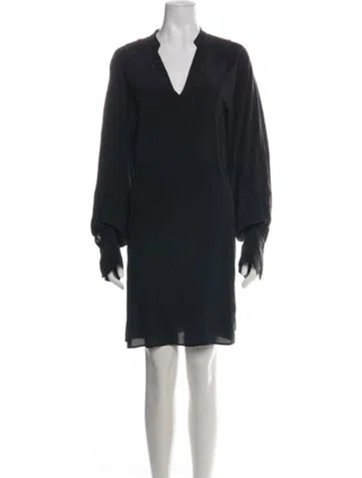 Pre-owned Joie V-neck Mini Dress In Multi