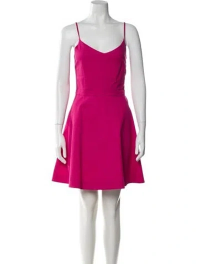 Pre-owned Joie V-neck Mini Dress In Pink