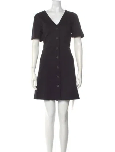 Pre-owned Joie V-neck Mini Dress W/ Tags In Gray