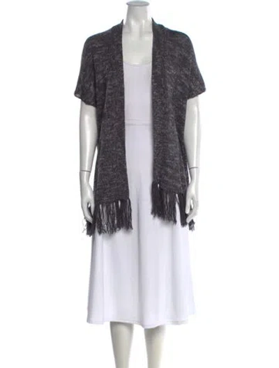 Pre-owned Joie V-neck Sweater In Gray