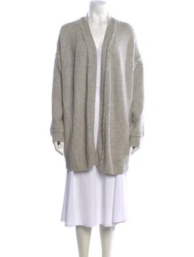Pre-owned Joie V-neck Sweater In Gray