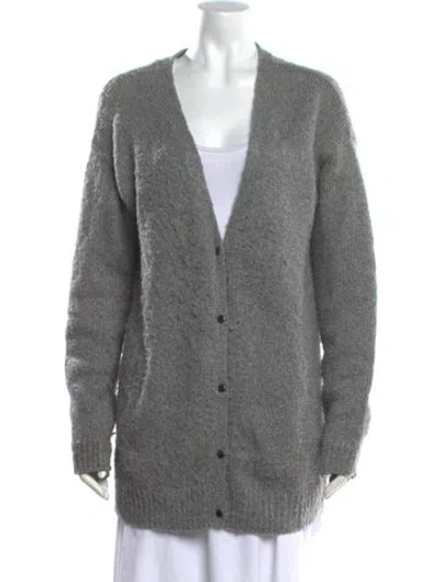 Pre-owned Joie V-neck Sweater In Gray