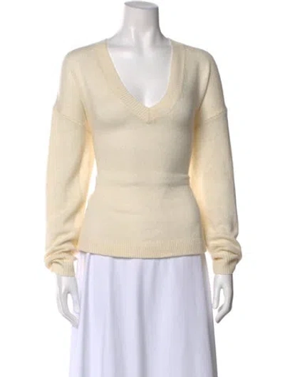 Pre-owned Joie V-neck Sweater In Neutral