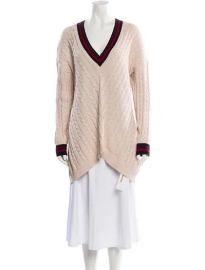 Pre-owned Joie V-neck Sweater In Neutral