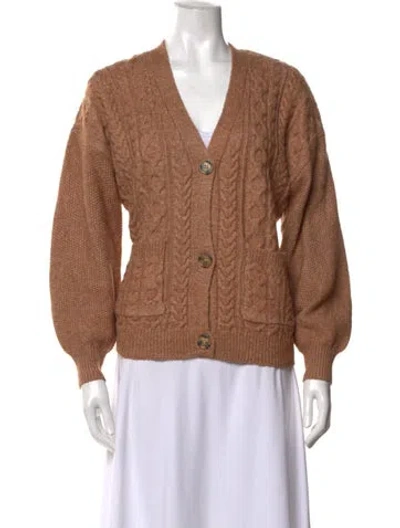 Pre-owned Joie V-neck Sweater In Neutrals