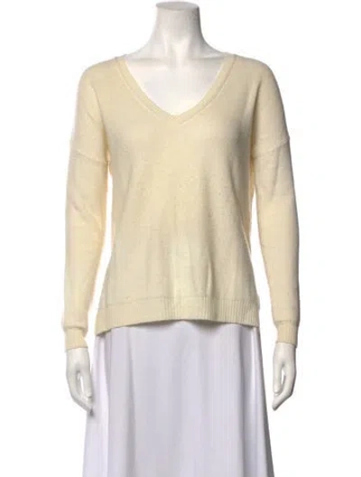 Pre-owned Joie V-neck Sweater In Neutrals
