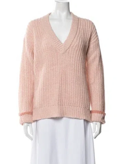 Pre-owned Joie V-neck Sweater In Pink